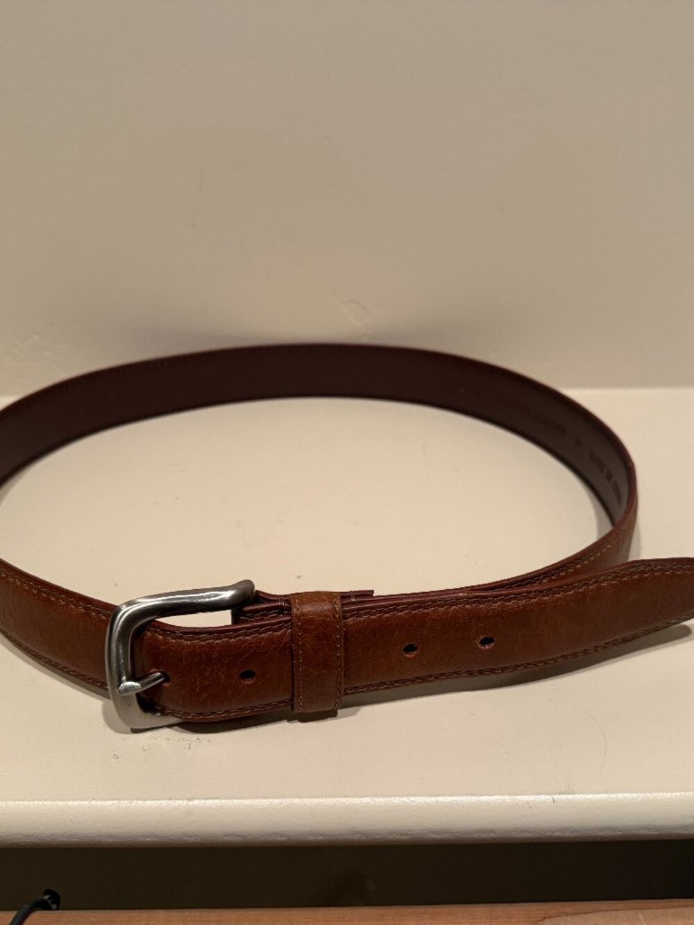 Izod Brown Leather Belt Size 36